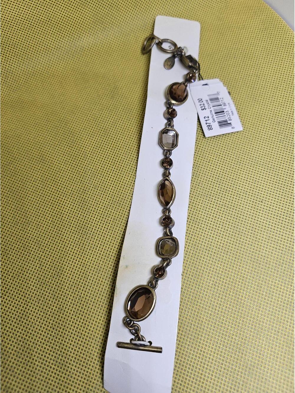 New- Cookie Lee Genuine Crystal bracelet - NEW w/Tags. See pics for color/size